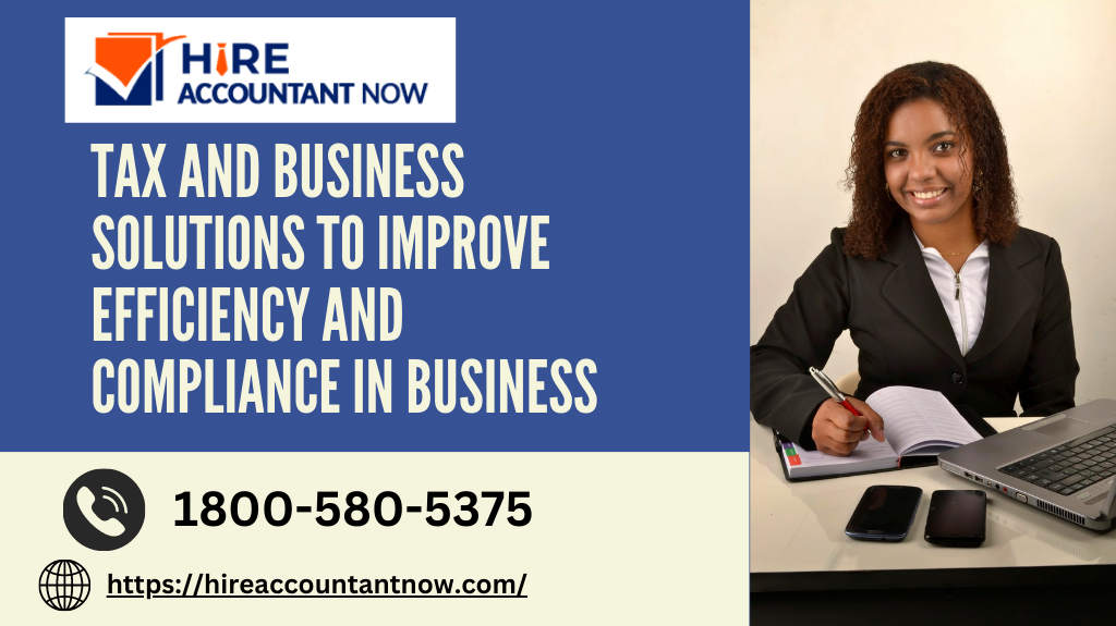 Tax and business solutions to improve efficiency and compliance in business